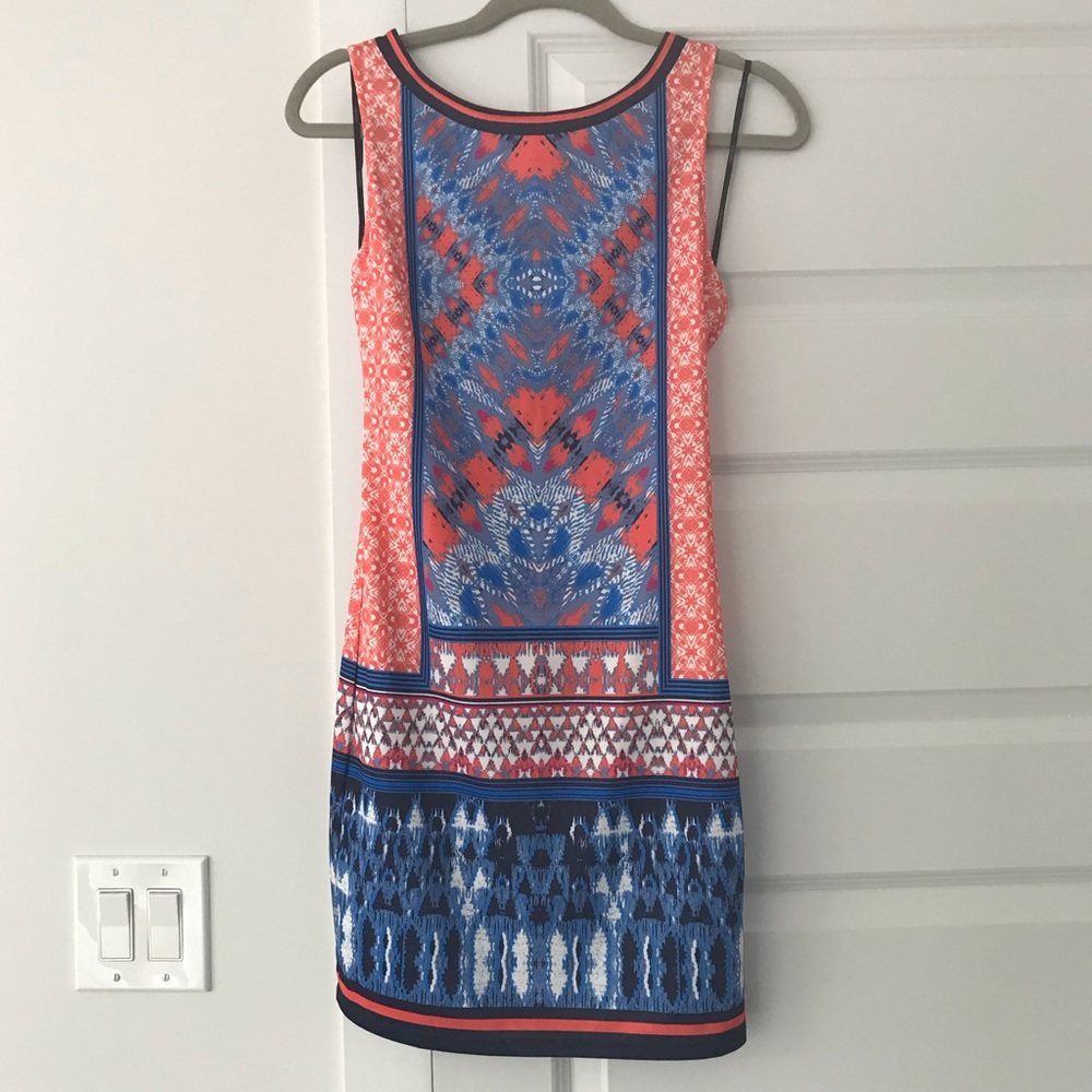 Forever 21 Orange Print Bodycon Mini Size Small